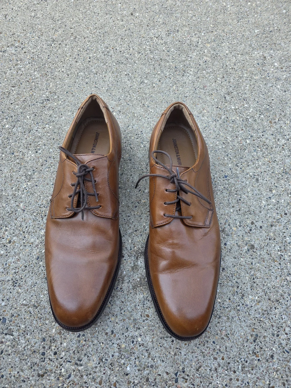 Johnson & Murphy  Brown Leather Dress Oxfords Men Size 13
